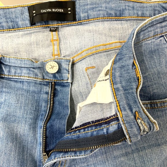 CALVIN RUCKER x Revolve Back In Love Again Jean In Beach Bleach Sz 30 - Picture 4 of 10